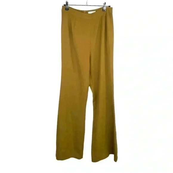 C/MEO Collective‎ Olive Wide Leg Flare Trouser Pant - Picture 1 of 7